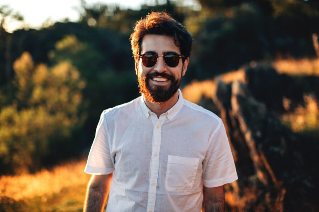 Photo of Man Wearing Sunglasses