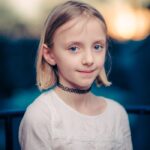 Girl Wearing Black Choker Necklace