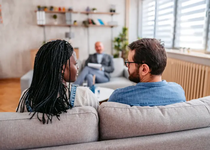 Couple Talking with Therapist
